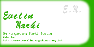 evelin marki business card